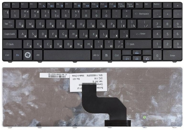 Клавиатура для Acer Aspire 5516 5517 5532 eMachines g525 G420 G430 G630 G630G черная